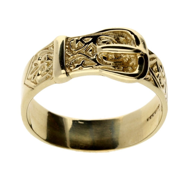 9ct Yellow Gold Buckle Ring - 7.1g