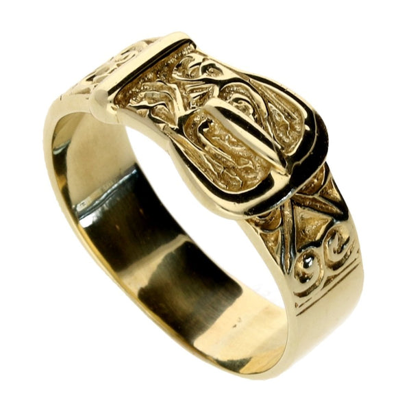 9ct Yellow Gold Buckle Ring - 7.1g
