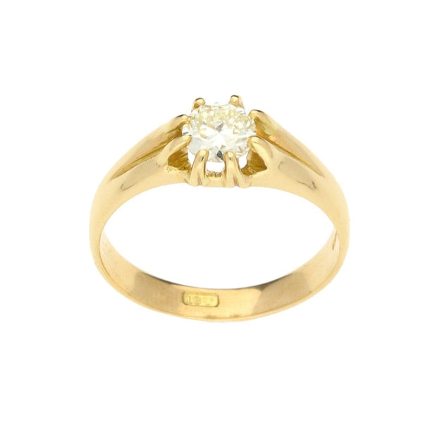 18ct Yellow Gold Gents 0.60ct Diamond Ring