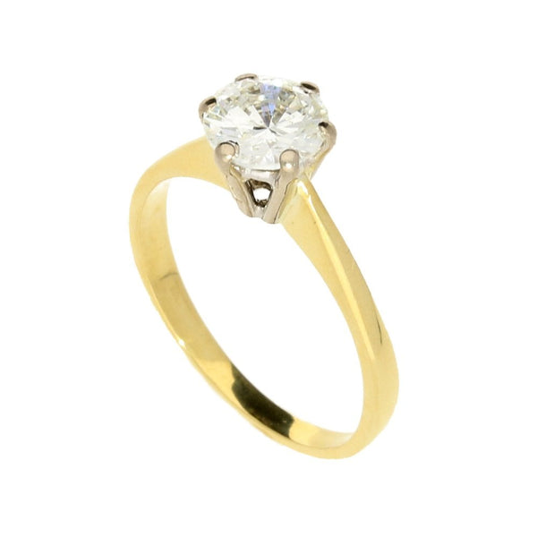 18ct Yellow Gold Diamond Engagement Ring - 1.05ct