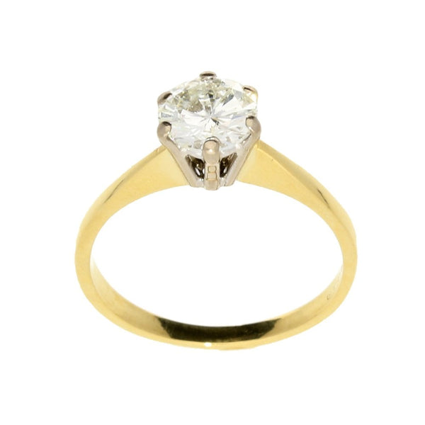 18ct Yellow Gold Diamond Engagement Ring - 1.05ct