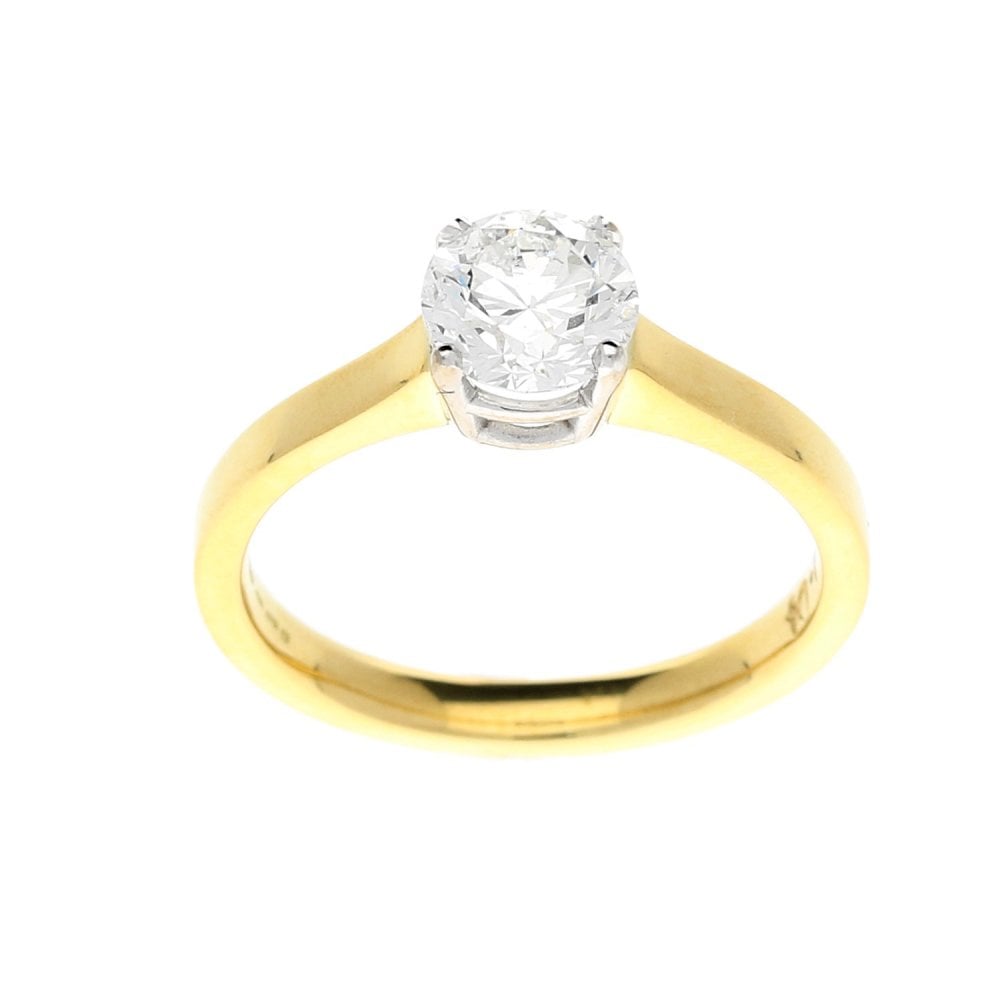 18ct Yellow Gold Diamond Engagement Ring - 1.04ct
