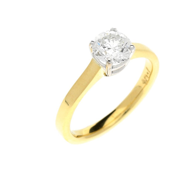 18ct Yellow Gold Diamond Engagement Ring - 1.04ct