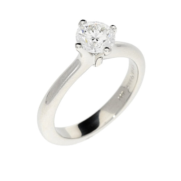 Platinum Engagement Ring - Round Brilliant Cut Diamond - 1.00ct