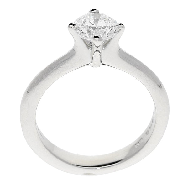 Platinum Engagement Ring - Round Brilliant Cut Diamond - 1.00ct