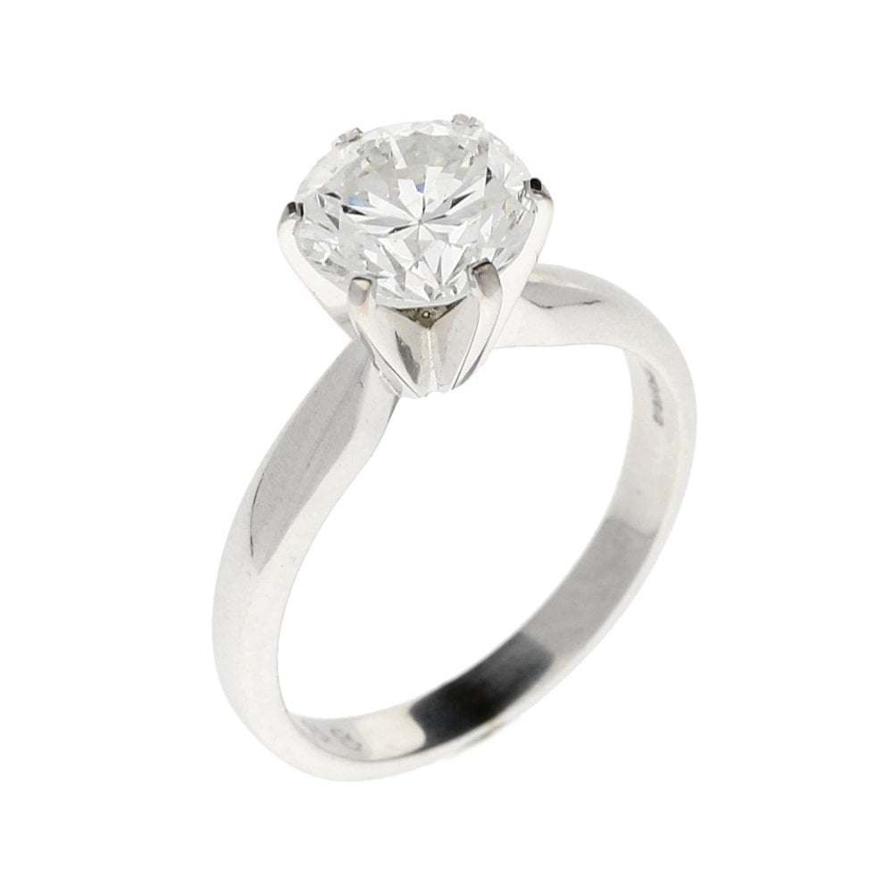 18ct Six Claw White Gold Engagement Ring - 1.88ct
