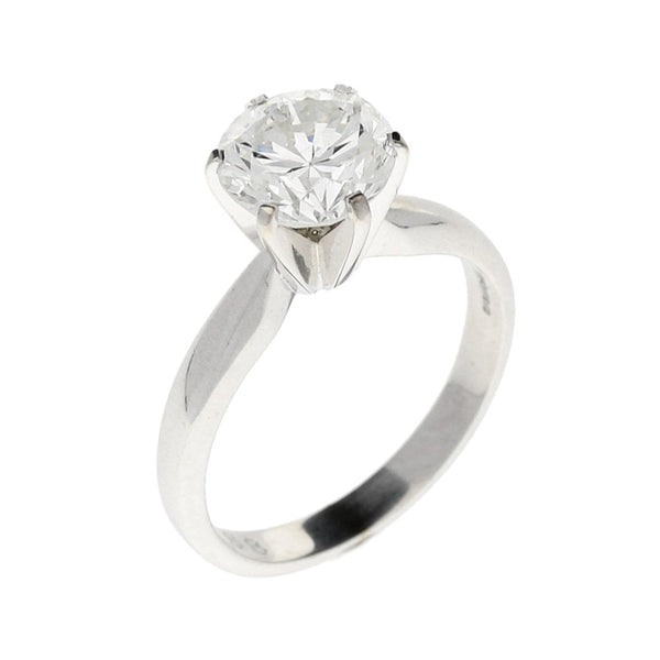 18ct Six Claw White Gold Engagement Ring - 1.88ct