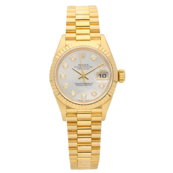 Datejust 69178 - Ladies Gold Watch - Diamond Dial - 1994