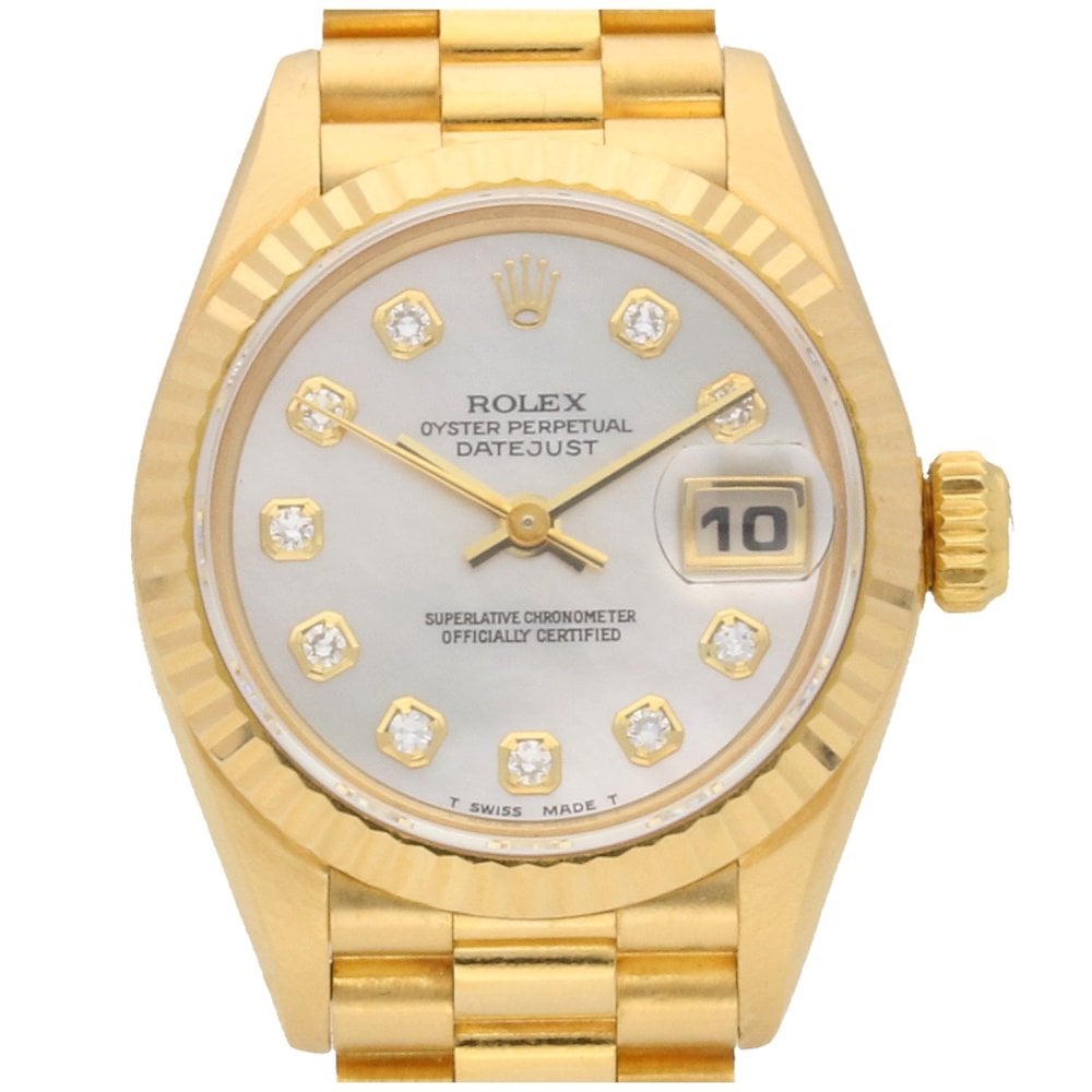 Datejust 69178 - Ladies Gold Watch - Diamond Dial - 1994