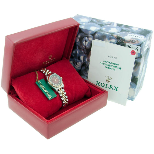 Datejust 69173 - Ladies Watch – Red Dial – 1996