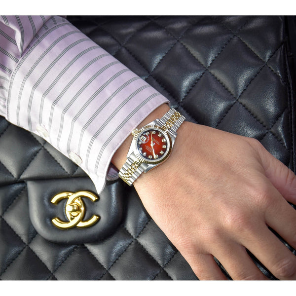 Datejust 69173 - Ladies Watch – Red Dial – 1996