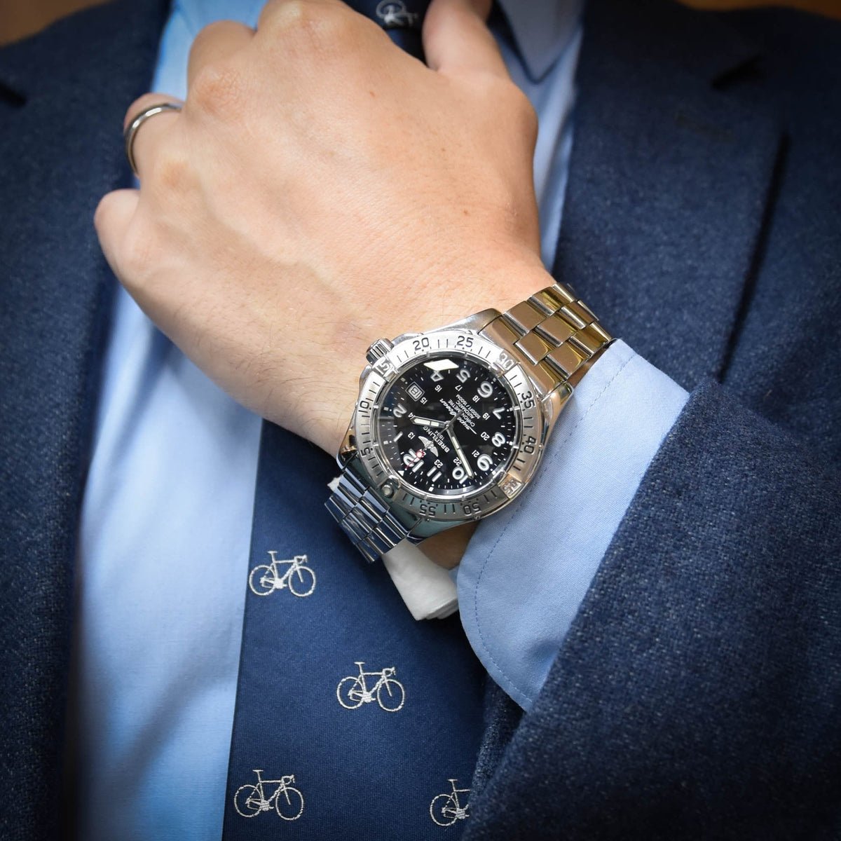 SuperOcean - A17360 - Volcano Black Dial - Circa 2006