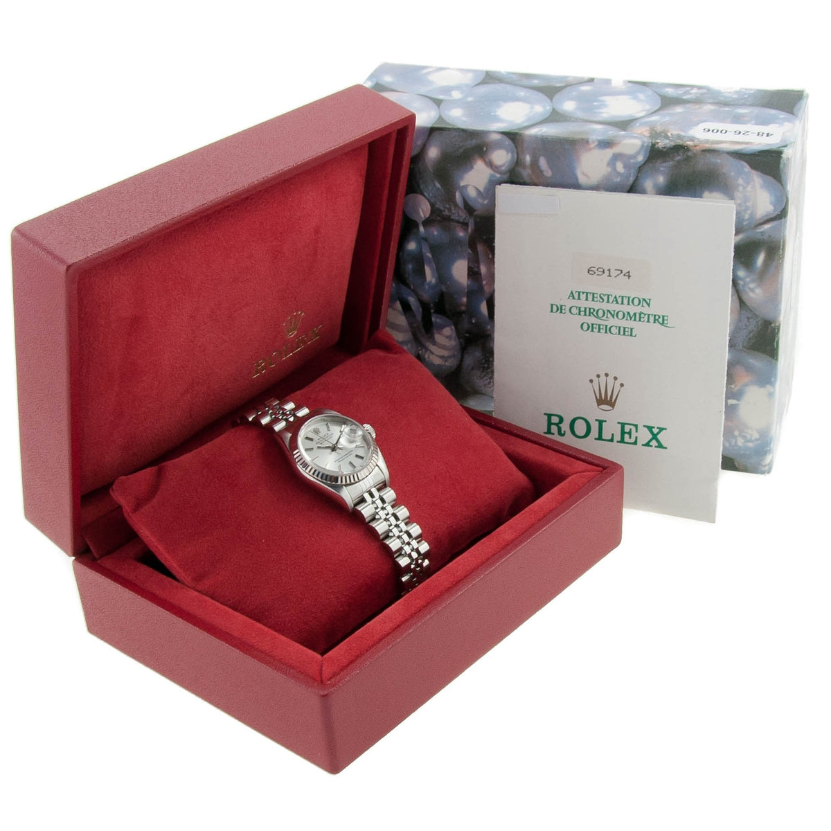 Datejust 69174 - Silver Baton Dial - 1995