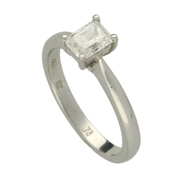 Platinum 0.73ct Radiant-Cut Diamond Engagement Ring