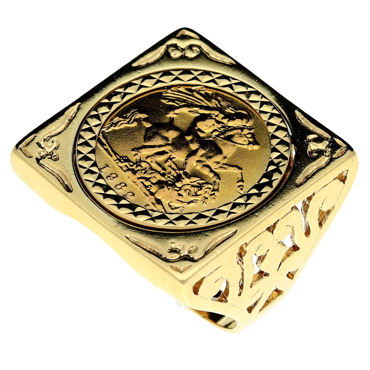 1982 Half-Sovereign Gold Ring - 13.4g