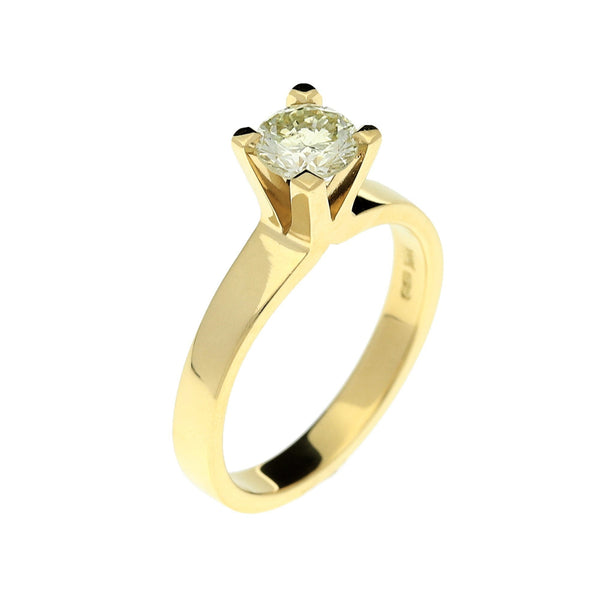 18ct Yellow Gold 0.75ct Diamond Engagement Ring