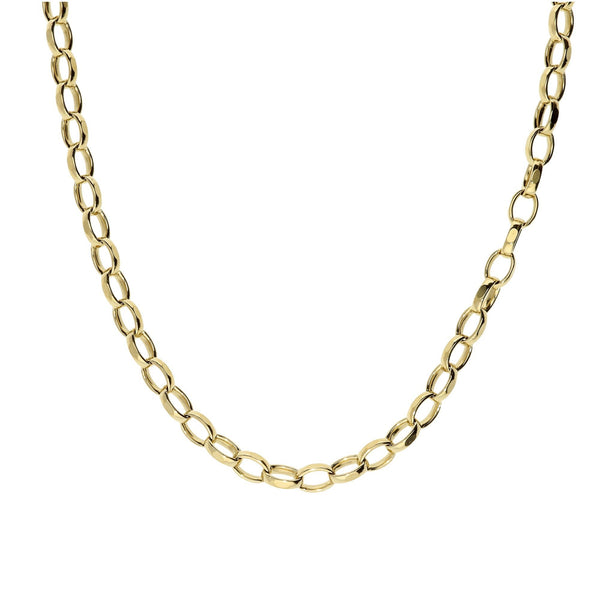 24-Inch 9ct Yellow Gold Diamond Cut Belcher Chain – 17.6g