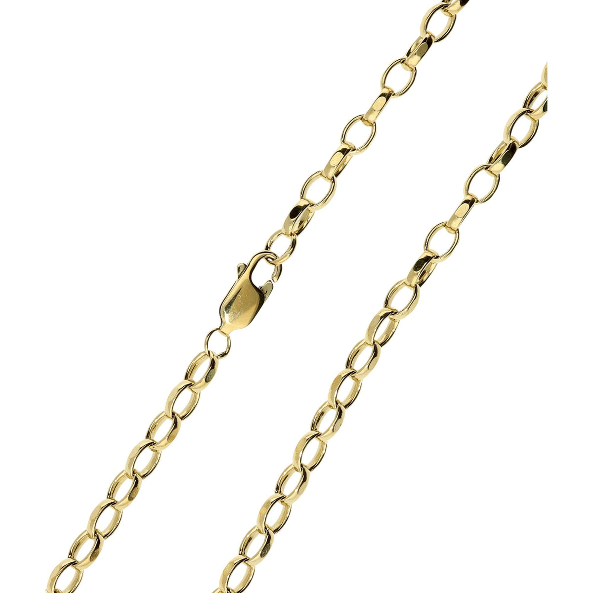 24-Inch 9ct Yellow Gold Diamond Cut Belcher Chain – 17.6g