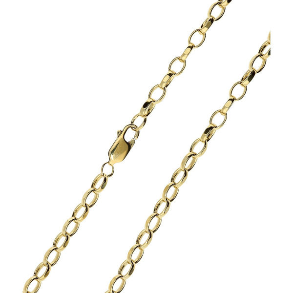 24-Inch 9ct Yellow Gold Diamond Cut Belcher Chain – 17.6g