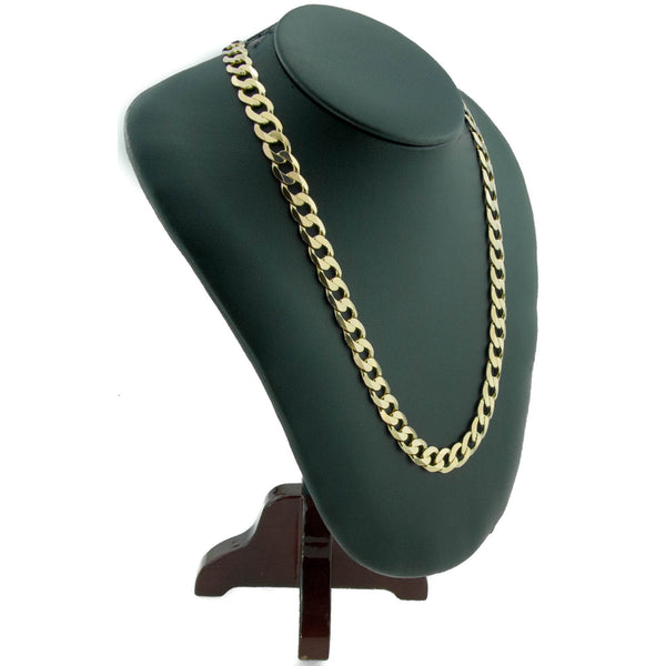9ct Yellow Gold Gents 25-Inch Curb Chain - 61.2g