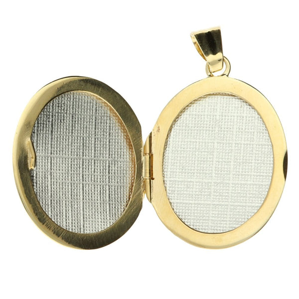 9ct Yellow Gold Small Oval Locket - 5.0g