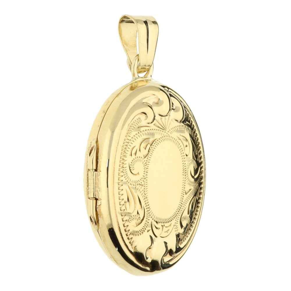 9ct Yellow Gold Small Oval Locket - 5.0g