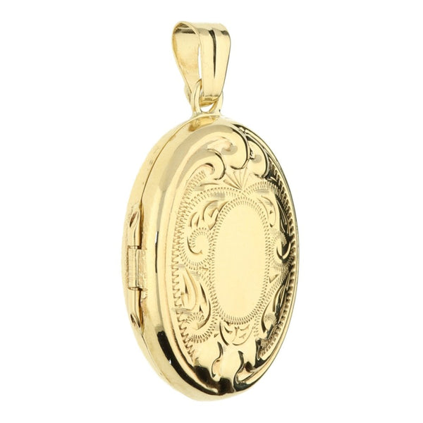 9ct Yellow Gold Small Oval Locket - 5.0g