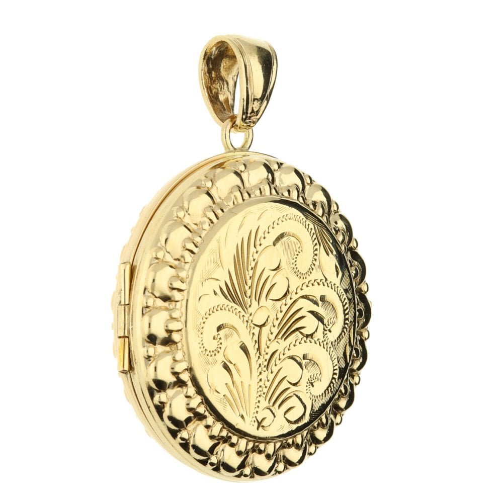 9ct Yellow Gold Medium-Sized Round Locket - 12.7g