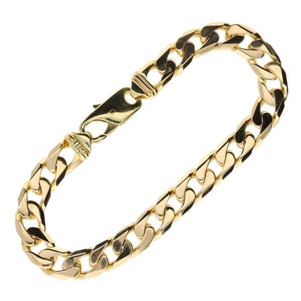 9ct Yellow Gold 8.5-Inch Gold Curb Bracelet - 36.1g