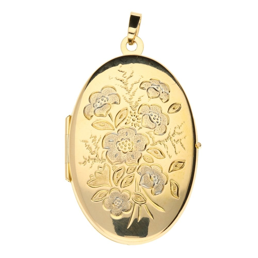 9ct Yellow Gold Medium Oval Locket - 4.7g