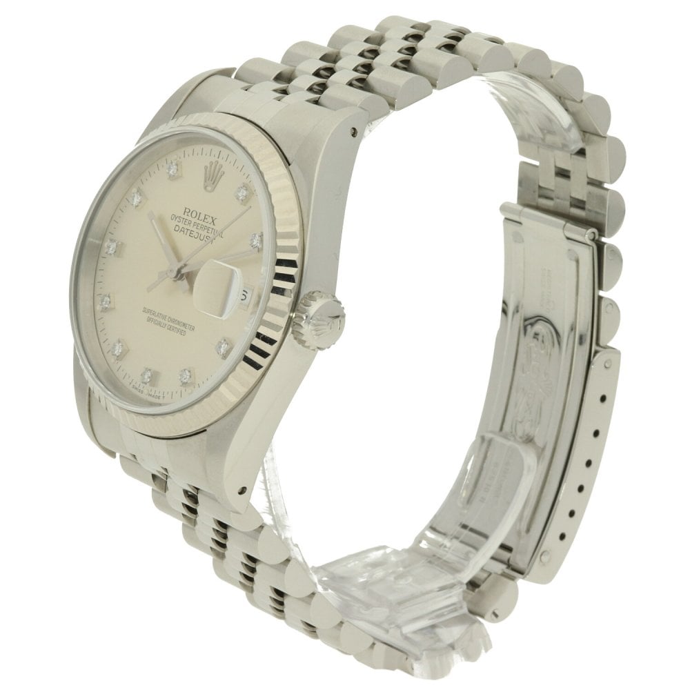 Datejust 16234 - Silver Diamond Dot Dial - 1990