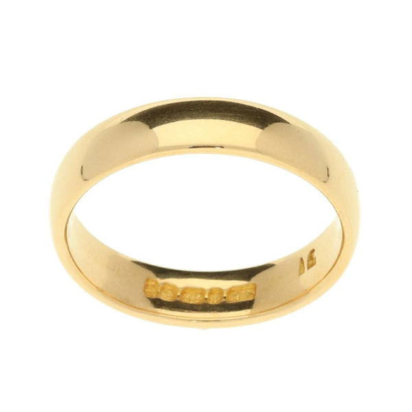 22ct Gold 4mm Wedding Ring - 3.9g