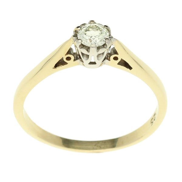 9ct Yellow Gold 0.25ct Diamond Engagement Ring