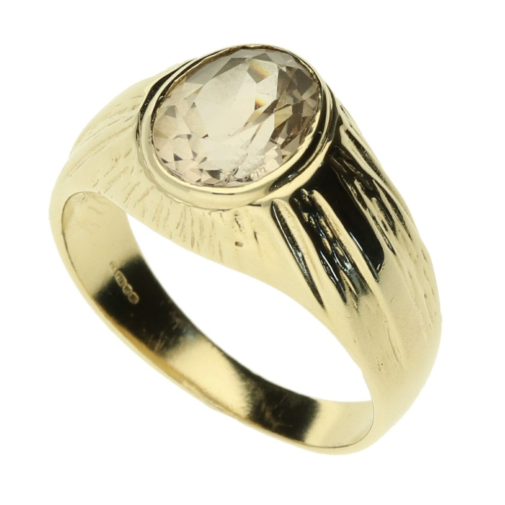 9ct Yellow Gold Gents Ring - 5.6g