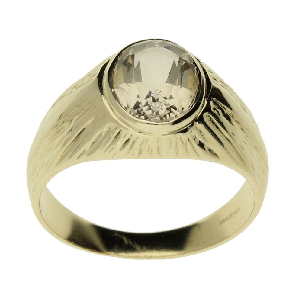 9ct Yellow Gold Gents Ring - 5.6g