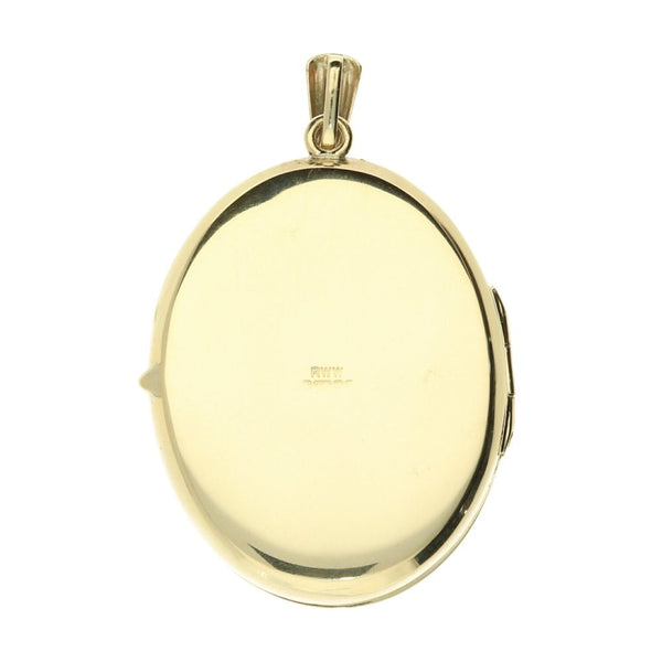 9ct Yellow-Gold Medium Oval Locket - 4.1g