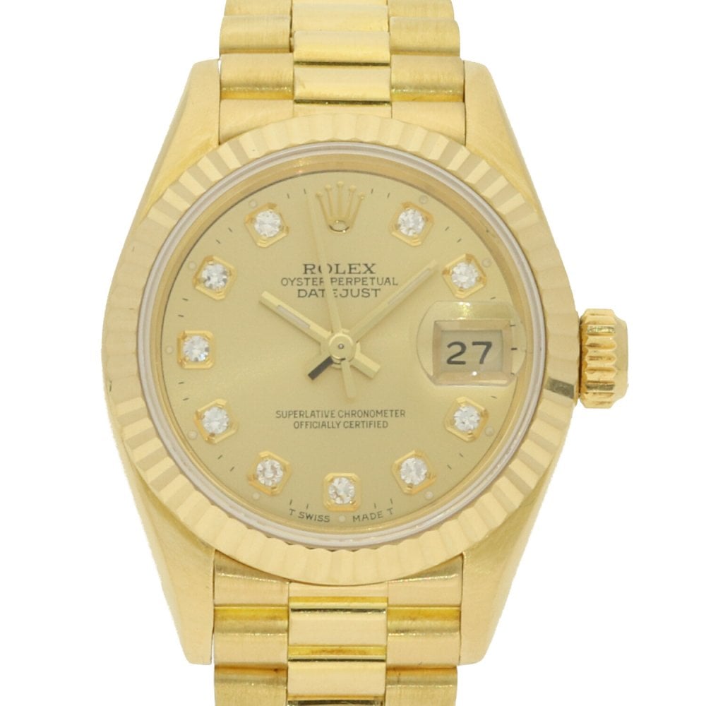 Datejust 69178 - Ladies Gold Watch - Diamond Dial - 1996