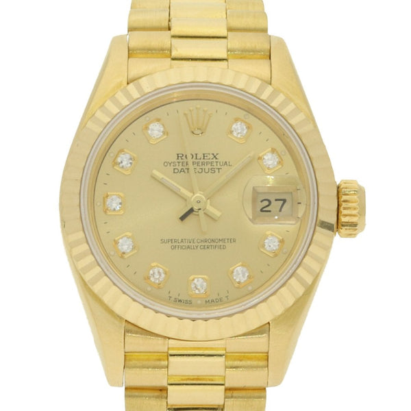 Datejust 69178 - Ladies Gold Watch - Diamond Dial - 1996