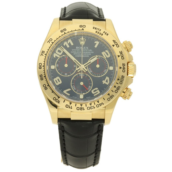 Daytona 116518 - Gents Gold Watch - Leather Strap - 2010