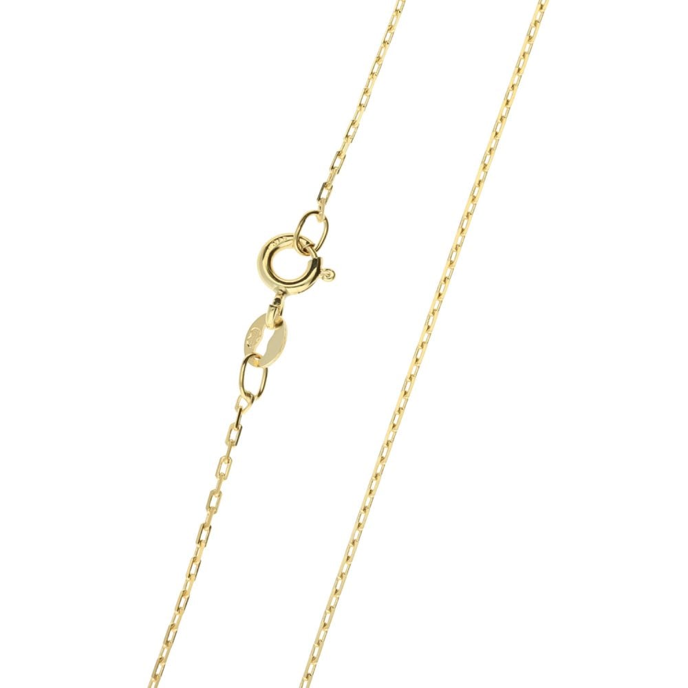 9ct Gold 0.33ct Diamond Celtic Cross & Chain - 4.5g