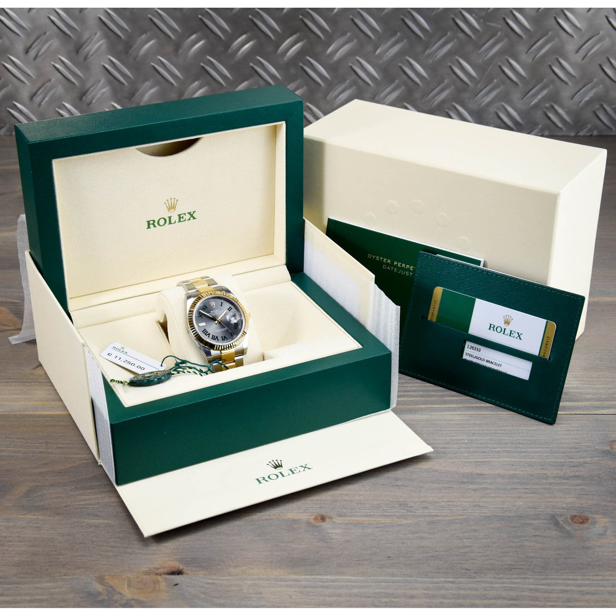 Datejust 41 126333 - Wimbledon - Silver Dial - Unworn 2018
