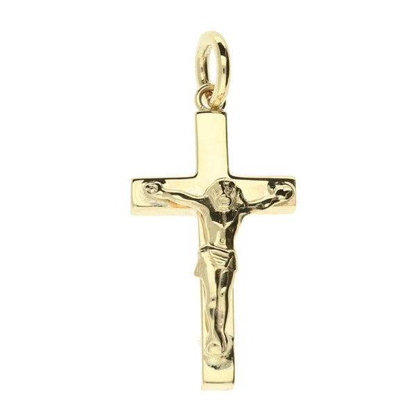 Small 9ct Yellow-Gold Crucifix - 4.3g