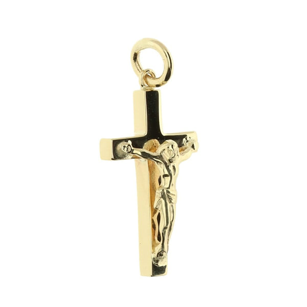 Small 9ct Yellow-Gold Crucifix - 4.3g
