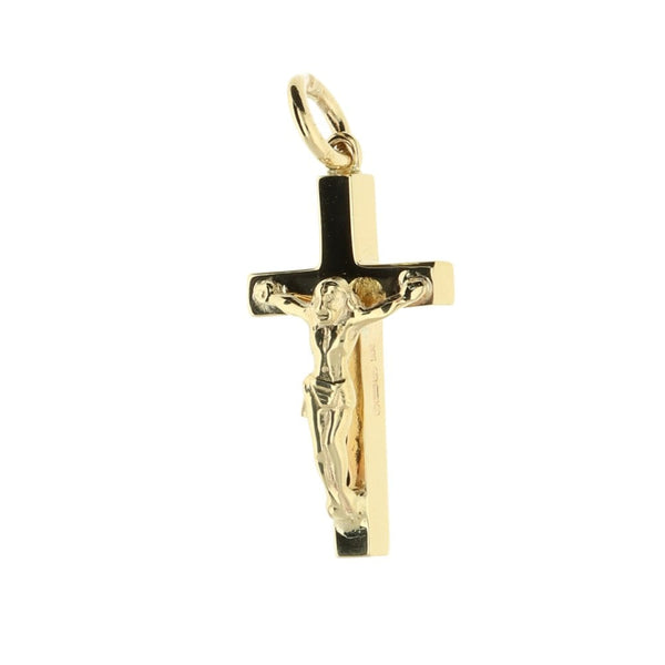 Small 9ct Yellow-Gold Crucifix - 4.3g
