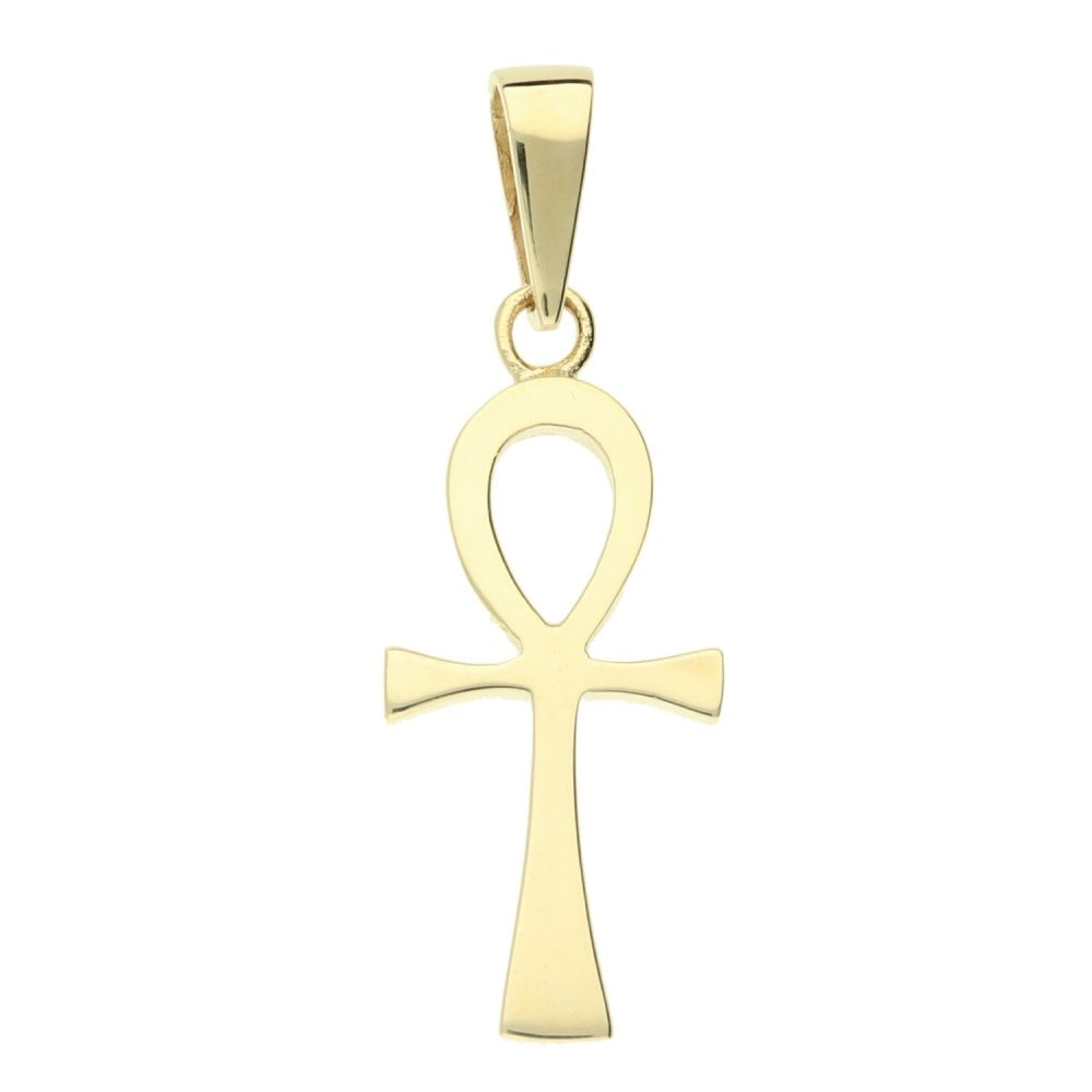 Medium 9ct Yellow Gold Ankh Cross - 5.2g