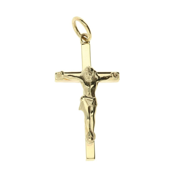Small 9ct Yellow Gold Crucifix - 2.2g