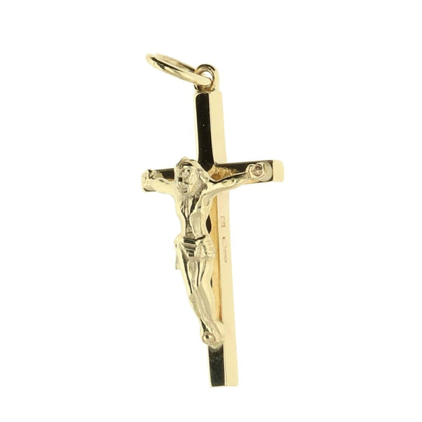 Small 9ct Yellow Gold Crucifix - 2.2g