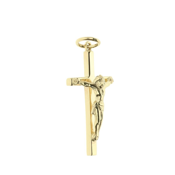 Small 9ct Yellow Gold Crucifix - 2.2g