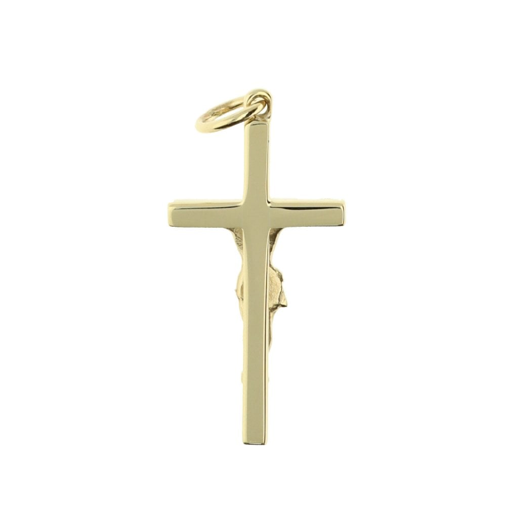 Small 9ct Yellow Gold Crucifix - 2.2g