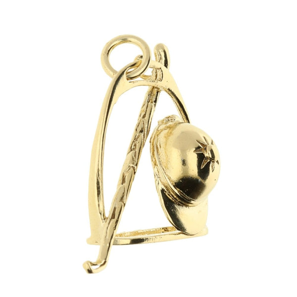 9ct Yellow Gold Jockeys-Kit Charm - 3.7g